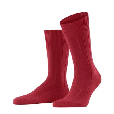 Image de FALKE Lhasa Rib M So Paire de Chaussettes en Cachemire uni, Rouge (Ingle 8077) Respectueux l&#039;environnement, 39 42 Hommes