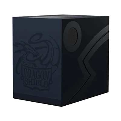 Image de Rangement+pour+Cartes+ +Deck+Box+Dragon+Shield+Double+Shell+%3A+Revised+Midnight+%28Bleu%2FNoir%29