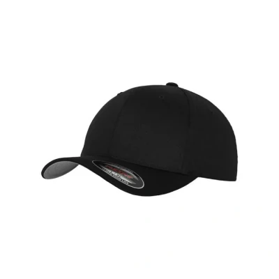 Image de Flexfit Mixte Wooly Combed Baseball Cap, Noir (blk/blk), S M EU