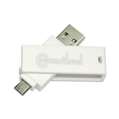 Image de Connectland Lecteur Multicartes Externe USB 2.0 256 Go Blanc LECT MUL CAR GC 808 WH OTG