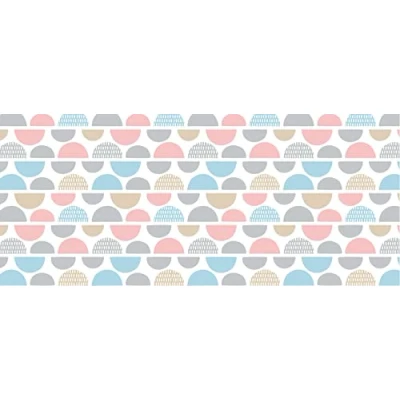 Image de d c fix nappe de table toile cirée en plastique sans PVC Fantaisie Cercle anti tache linge enduite pour intérieur et extérieur 220 cm x 150 rectangulaire