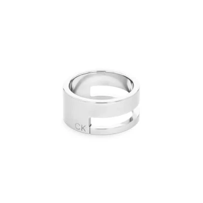 Image de Calvin Klein Geometric Essentials Bague silvercoloured, Femme, Taille: 54, Silver coloured
