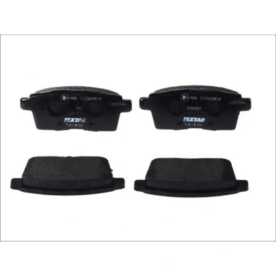 Image de TEXTAR 2454501 Jeu de plaquettes frein non préparé pour indicateur d&#039;usure MAZDA: CX 7, 9, FORD USA: Edge