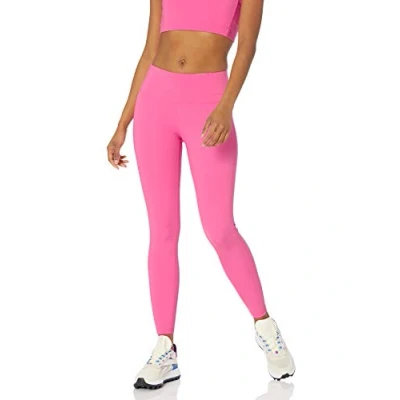 Image de Amazon Essentials Legging de sport long à taille mi haute modelant (existe en grandes tailles) Femme, Rose Vif, XL Grande