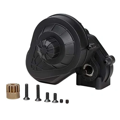 Image de INJORA RC Gear Box Gearbox Boîte de Vitesses Transmission pour 1/10 Crawler Car Axial SCX10 II 90046 (Negro)