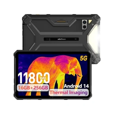 Image de Ulefone Armor Pad 4T Ultra Tablette Incassable 5G, Android 14, Caméra Thermique, 11800mAh Écran 10,36&quot; FHD+ IP68 Robust,16Go+256Go/SD 2To, 50MP+32MP, 4G LTE/5G Sub6 et 5G Wi Fi/OTG/NFC