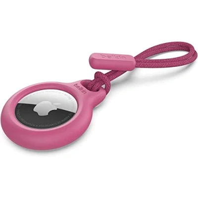 Image de Étui Apple AirTag Belkin Secure Holder Strap Rose Plastique