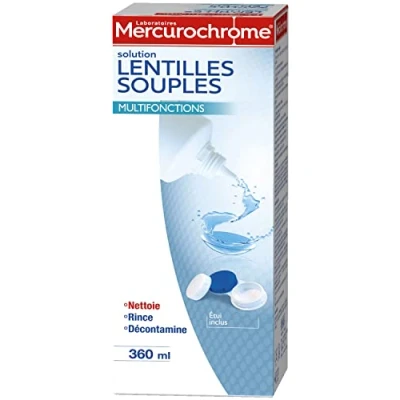 Image de Solution lentilles souples Mercurochrome 360 ml