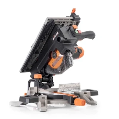 Image de Evolution Power Tools R210MTS G2 Scie à onglet/scie de table convertible, coupe multi matériau, angle biseau 47 &amp; d&#039;onglet +/ 45, lame TCT incluse, bois, plastique, métal, 210mm