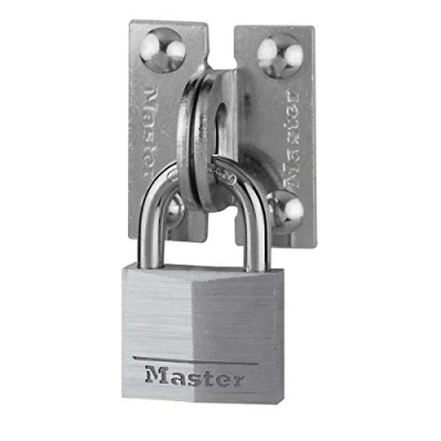 Image de Master Lock 914060REURD Pack comprenant des Œillets Droits et un Cadenas à Clé
