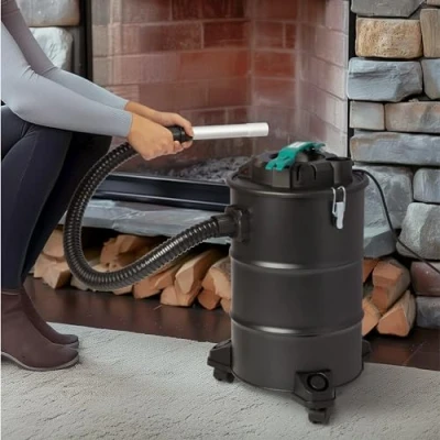 Image de Navaris Aspirateur à cendres poêle granulés cheminée sec Puissance d&#039;aspiration 1000W Bac de récupération 20L