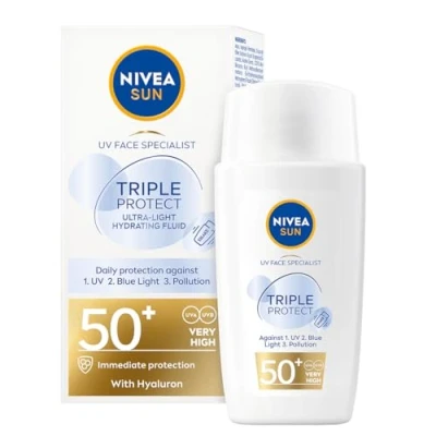 Image de Fluide Visage Triple Protect SPF50+ Nivea Sun 40 ml