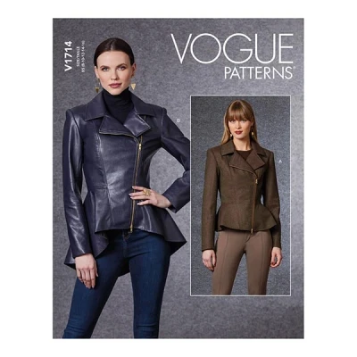 Image de Vogue Patterns V1714B5 Patron de veste pour femme Blanc Taille 36 38 40 42 44