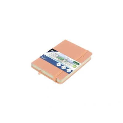 Image de Kangaro Art Carnet de croquis A6 Vieux Rose PU Couverture rigide 80 feuilles 140 g Papier crème