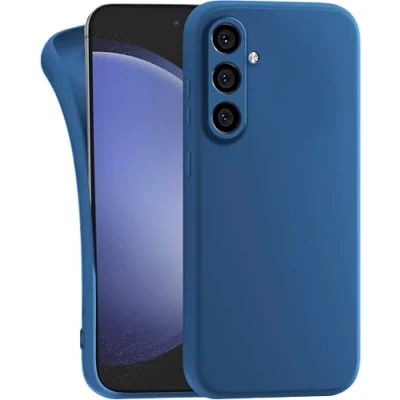 Image de MyGadget Coque pour Samsung Galaxy S24 Plus Case Silicone Souple &amp; Soft Cover TPU Protection Extra Fine Légère Étui Coloré Anti Choc et Rayures Bleu Foncé