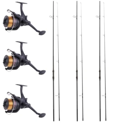 Image de 3 cannes NGT Carp Max + moulinets Runner Ensemble carpe