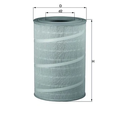 Image de MAHLE ORIGINAL LX 714 Filtre à air 447,0 303,0 Cartouche filtrante SCANIA: 4 series, P,G,R,T series