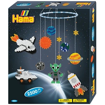 Image de Hama Loisir Créatif Midi Boîte Mm Mobile De l&#039;espace, 3231, Multicolore,Multicolores