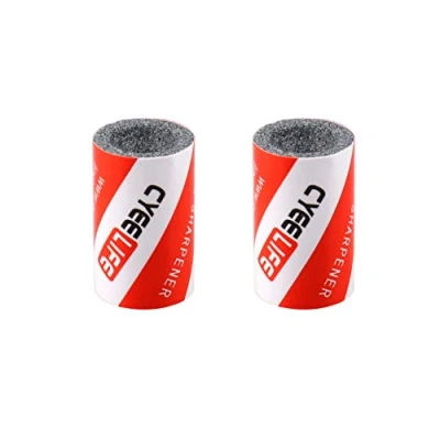 Image de CyeeLife Lot de 2 pierres à aiguiser pour fléchettes Pointes en métal Aiguiseurs acier