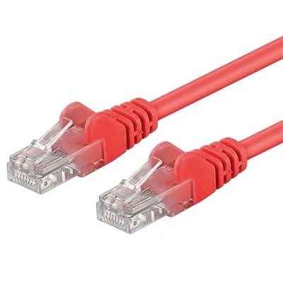 Image de PremiumCord Câble Patch, CAT6, UTP, Ethernet, LAN, Rapide, Flexible et Durable RJ45 1Gbit/s Câble, AWG 26/7, en Cuivre 100% CU, Rouge, 5m