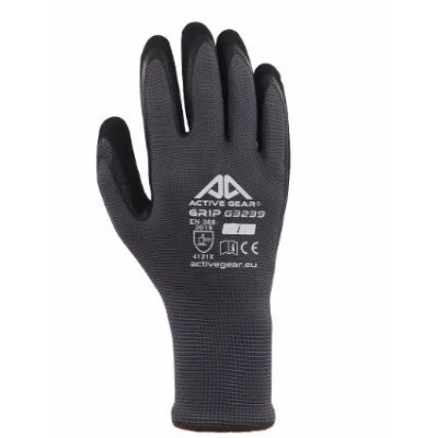 Image de PROFITOOL 0XREK0238/XL Gant de protection noir, gris Nitrile, Polyester XL