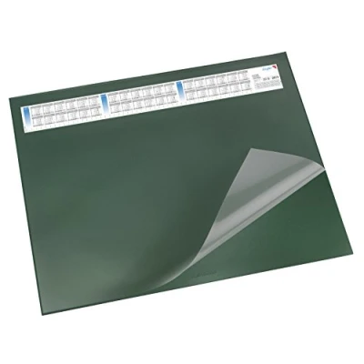 Image de Läufer 44531 Durella DS Sous main avec support transparent et calendrier Vert 40 x 53 cm