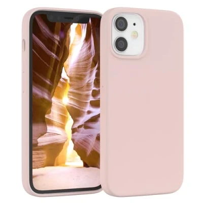 Image de Eazy Case Coque en Silicone Premium pour téléphone Portable Compatible avec iPhone 12 Mini, slimcover Protection Appareil Photo et Doublure intérieure, étui, Rose Ancien