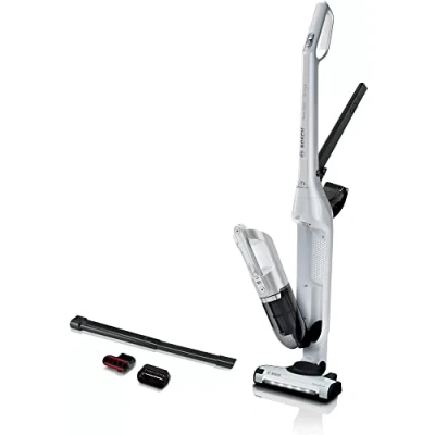 Image de Bosch Electroménager Série 4, BBH3ALL28, aspirateur Balai 2en1 Flexxo, Multifonction, Rechargeable, autonomie de 55 Min, 2 Vitesses, Accessoires Inclus, 28Vmax, Blanc
