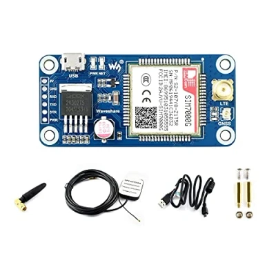 Image de Waveshare SIM7000G NB IoT/Cat M/Edge/GPRS Hat Low Power Narrow Band Cellular IoT Communication Module for GNSS Positioning Global Support Raspberry Pi
