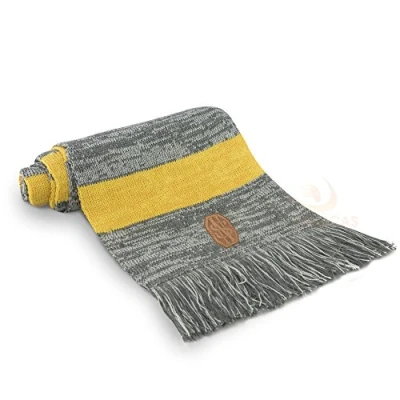 Image de Cinereplicas Harry Potter Echarpe Classique Licence Officielle (Gris et jaune)