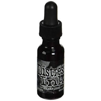 Image de Tim Holtz Distress Ink Reinker.5 once Black Soot