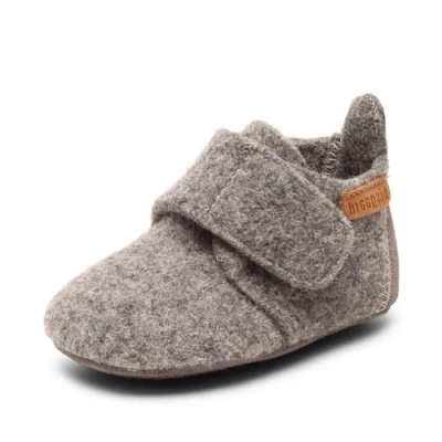 Image de Bisgaard Unisex Chaussons pour enfants, Taille: 20, Grey Cuir et textile