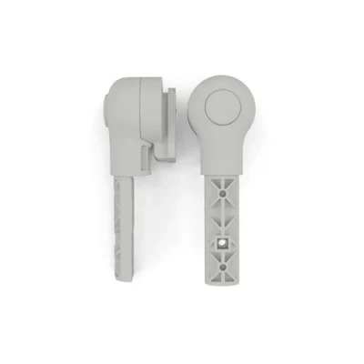 Image de CYBEX Gold LEMO Set d’Adaptateurs, pour le Système de Sièges Chaise haute LEMO, fixant transat au cadre la chaise, Light Grey