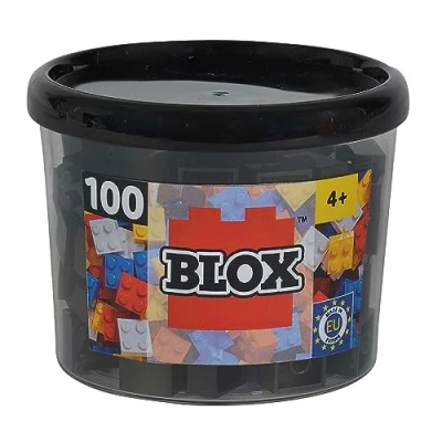 Image de Simba 104114114 Ensemble de Blocs Construction Blox 4 100 Pièces Noir