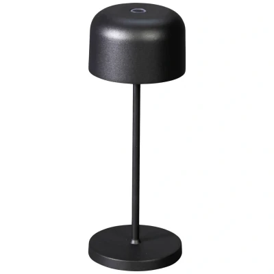 Image de Konstsmide Lille mini lampe de table extérieure sans fil avec station charge Ø7,5 x 20 cm 2,5W LED dimmable incl. IP54 noir