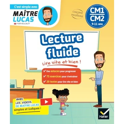 Image de Lecture fluide CM1 CM2 10 11 ans Maître Lucas Par matière (Broché)