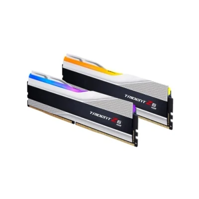 Image de G.SKILL 32 Go DDR5 Trident Z5 RGB 6000 MHz CL36 1.35V Kit Double Canal 2X 16 Argent