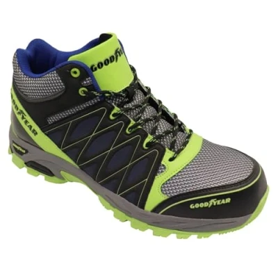 Image de Goodyear GYBT1533 Formateurs de sécurité S1P/SRA/HRO pour hommes, sans métal, avec embout composite et semelle intercalaire, multicolore, 42 EU