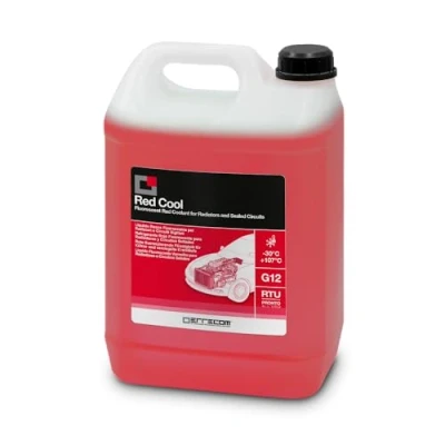 Image de Errecom Red Cool, Liquide de Radiateur Rouge Fluorescent 30C, antigel G12 avec Paquet d&#039;inhibiteurs à Base Organique OAT, Prêt l&#039;emploi, 5 litres