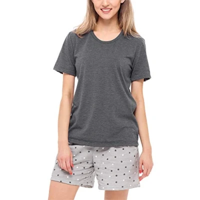 Image de Merry Style Pyjama Ensemble Haut et Bas Femme MS10 177 (Mélange Foncé/Gris M)