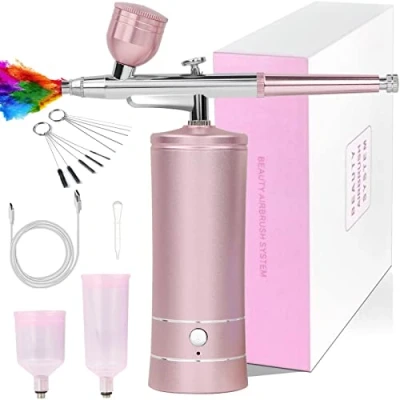 Image de Awsuc Kit aérographe sans Fil avec compresseur, Mini Pistolet Portable, Rechargeable pour Ongles, Peinture de modèle