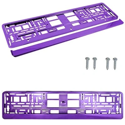 Image de Lot de 2 cadres plaque d&#039;immatriculation Violet