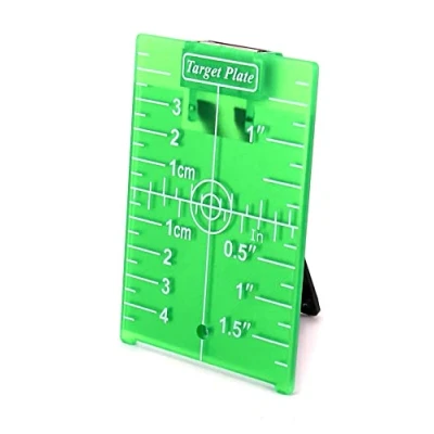 Image de QWORK® Cible Laser Verte avec Réflecteurs, Magnétique pour Vert à Lignes Croisées, Améliorer la Visibilité du