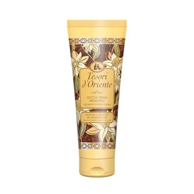Image de Tesori d&#039;Oriente Douche crème vanille et gingembre de Madagascar, nettoie doucement la peau, donne une sensation bien être prolongé, 250 ml