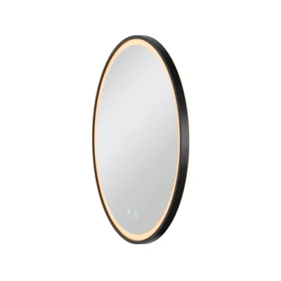 Image de SLV Trukko LED miroir mural IP44 CCT noir Ø 61cm