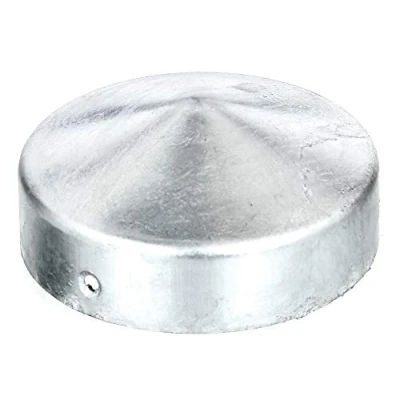 Image de Alberts 205928 Capuchon pour poteau en bois forme plate galvanisé à chaud Ø 80 mm