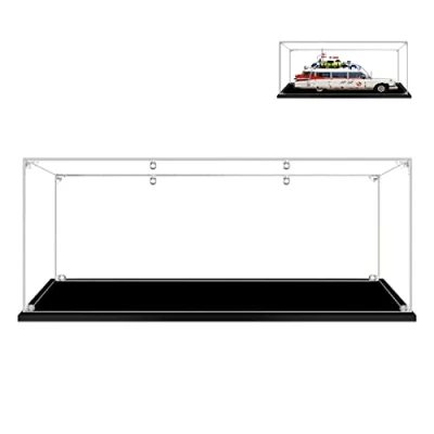 Image de Hosdiy Acrylique Vitrine pour (Ghostbusters ECTO 1) Modèle Présentoirs Compatible avec Lego 10274 (Seul Vitrine, sans Modèle)