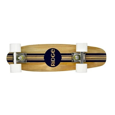 Image de Ridge Maple Mini Retro Cruiser Skateboard Complet Blanc