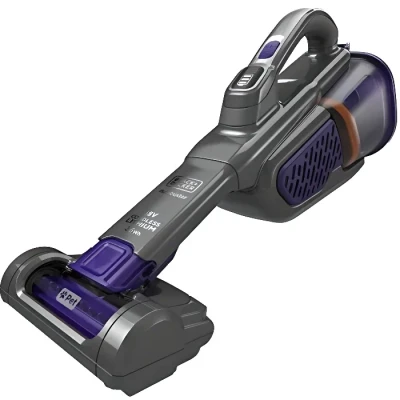 Image de BLACK+DECKER Aspirateur à Main Sans Fil DUSTBUSTER Rechargeable 18V Aspi Ultra Puissant 35 AW Autonomie 21 min Batterie Lithium ion Capacité 700 ml Turbo Brosse Animaux BHHV520BFP QW