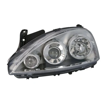 Image de TYC 20 0424 05 2 Phares gauche H7/H7 pour circulation à droite avec moteur électrique OPEL: Corsa C 3/5 portes, С Van, Combo Van / Break